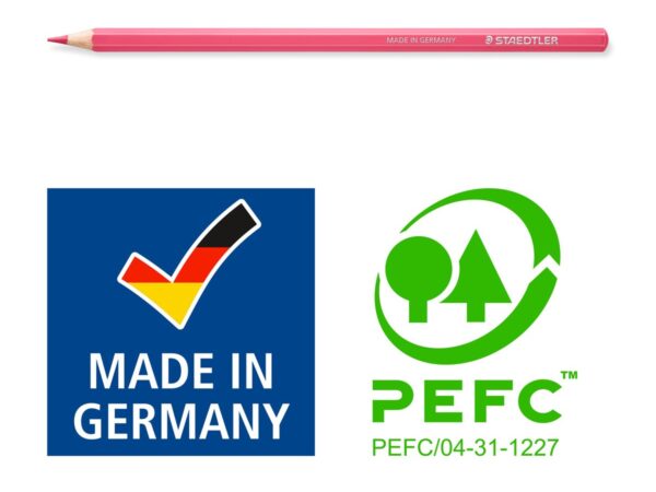Caixa de 12 lápis de cor Staedtler pastel em tons suaves para desenho artístico.