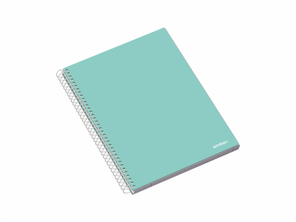 Caderno Espiral Capa Dura A5 Ambar School Quadriculado - Image 5