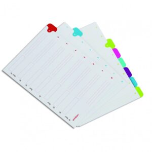 AMBAR-Separadores A4 Cartolina