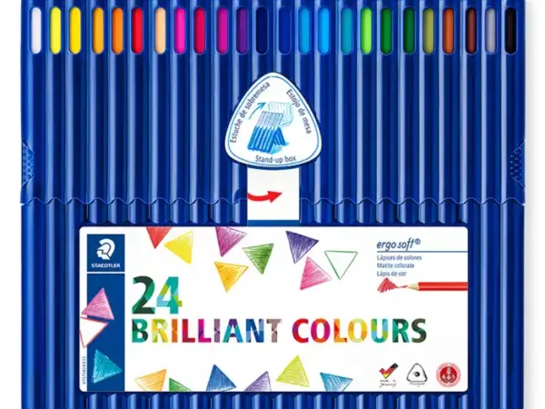 Lápis De Cor Ergosoft Triangulares cx 24 unid - Image 3