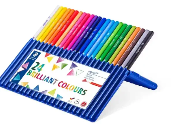 Lápis De Cor Ergosoft Triangulares cx 24 unid