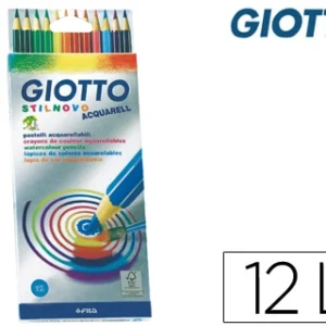 LAPIS DE COR GIOTTO STILNOVO AGUARELAVEIS CAIXA DE 12 CORES