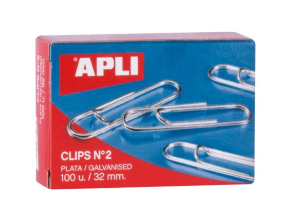 Clips galvanizados nº2 32 mm 100 u.