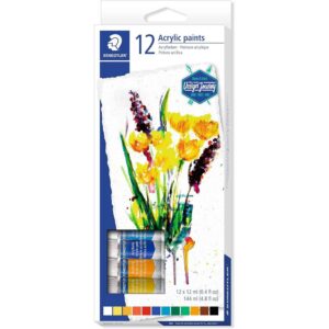 TINTA ACRÍLICA STAEDTLER CX 12 CORES 12ML