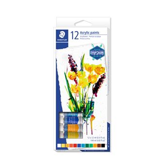 Tintas Acrílicas Staedtler Design Journey 12 cores