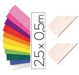 Papel crepe  50 cm x 2,5 m Branco