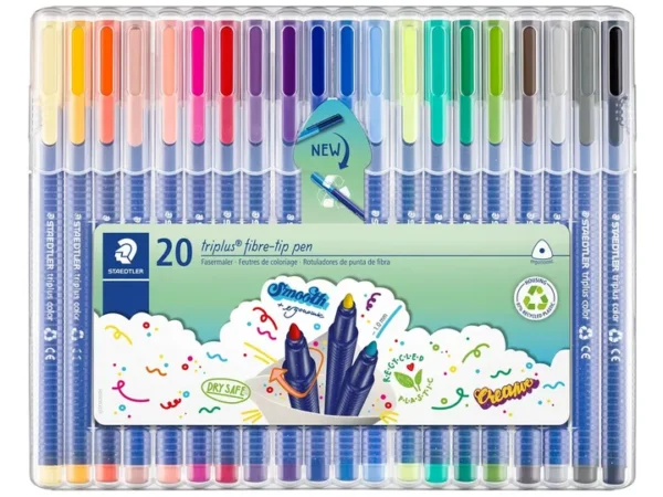 Conjunto de marcadores Staedtler Triplus Color 323 em estojo