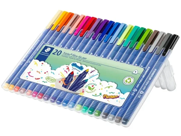 Conjunto de marcadores Staedtler Triplus Color 323 em estojo