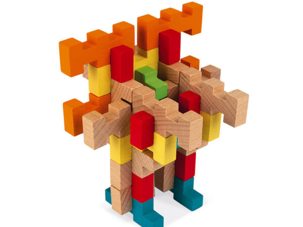 KIT DE CONSTRUÇÃO DE MADEIRA DE 100 PEÇAS JANOD - Image 3