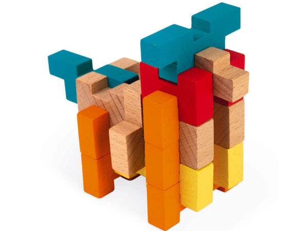 KIT DE CONSTRUÇÃO DE MADEIRA DE 100 PEÇAS JANOD - Image 4