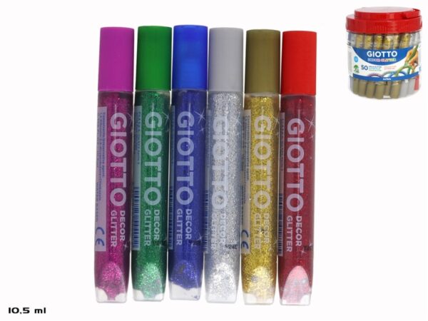 Marcadore Giotto Glitter Glue  Cores Sortidas - Image 1