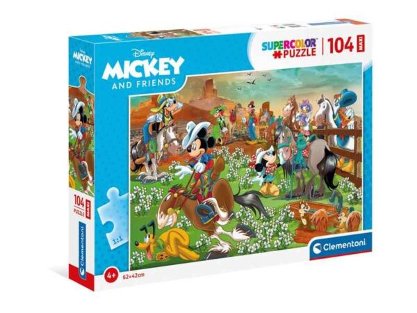 Disney Mickey and friends - 104 peças - Supercolor Puzzle