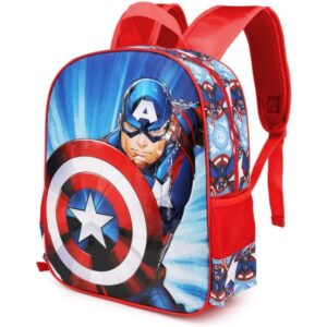 Mochila Escolar Básica Capitão América