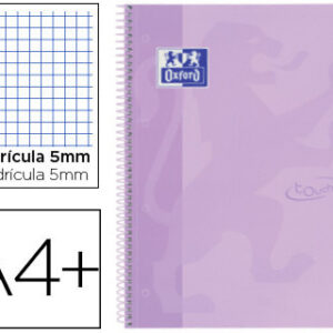 Caderno Oxford A4 Cores Sortidas  Soft Oxford Soft  Touch 5 Quadricolado - Image 2