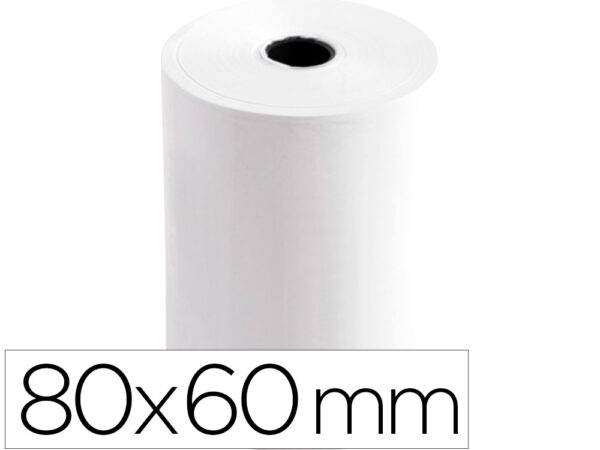 ROLO TERMICO PARA IMPRESSORA 80X60X11 MM 58 GR - Image 1