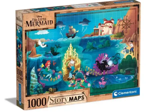 DISNEY MAPS LITTLE MERMAID - 1000 PEÇAS