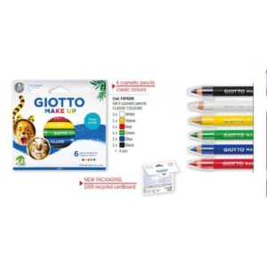 Lápis Cosméticos em Lápis Giotto Classic - 6 Cores - Image 3
