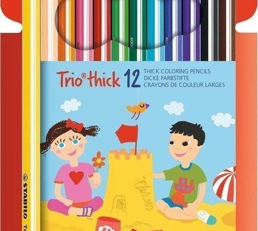 LAPIS DE CORES TRIO STABILO 12 UNIDADES