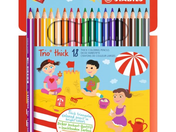 LAPIS DE CORES TRIO STABILO 18 UNIDADES