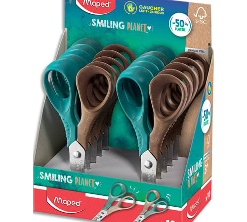 TESOURA SMILING PLANET 12CM ESQUEDINOS MAPED - Image 1