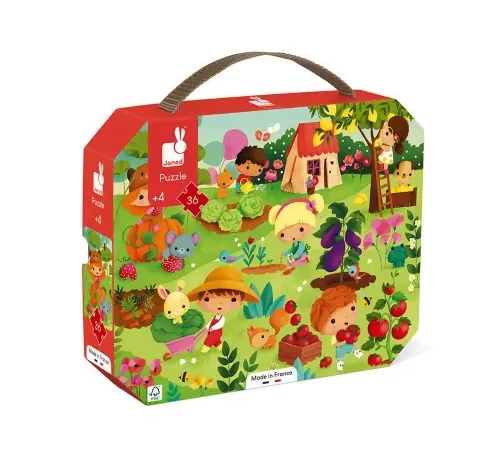 Puzzle 36 peças Jardim Janod