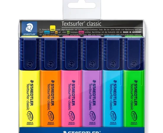 Marcador Fluorescente Classic 6 Unidades