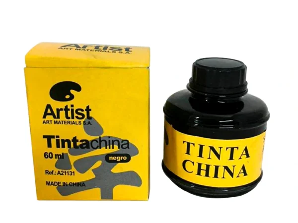 Tinta da china artist preta frasco de 60 ml. - Image 2