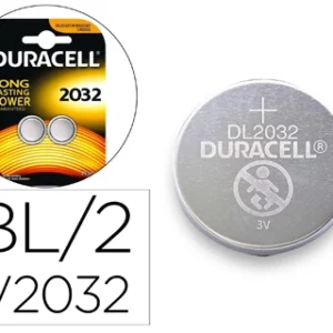 Pilha duracell alcalina botao cr2032 blister 2 unidades. - Image 1