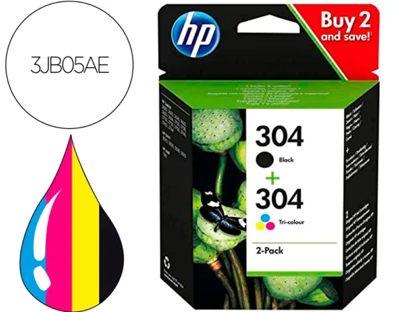 Tinteiro HP 304 Multipack Black + Tri-Colour