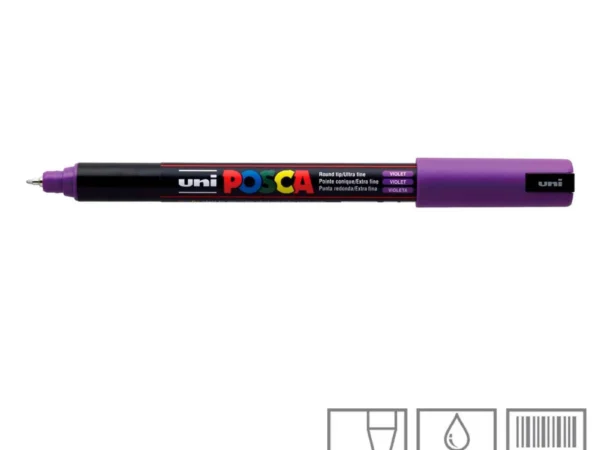 Marcador Uniball Posca PC1MR 0,7mm cor violeta (12)