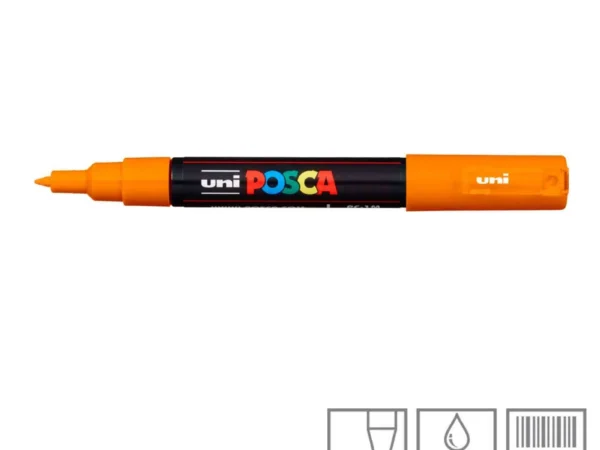 MARCADOR UNI POSCA PC-1M EXTRA FINO 0,7MM LARANJA (4)