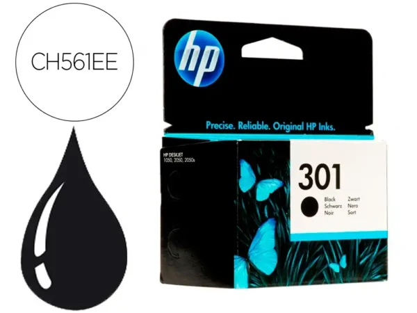 Tinteiro hp 301 preto. - Image 1