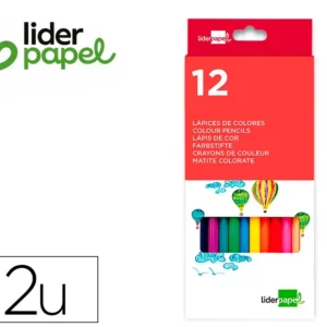 Lapis de cor liderpapel Cx 12 unid - Image 1