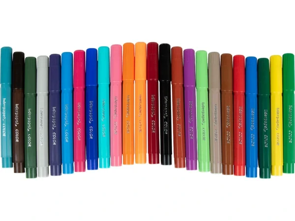 Marcador liderpapel feltro jumbo caixa 24 cores. - Image 3