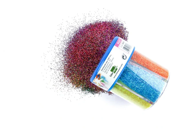 Purpurina liderpapel fantasia cores metalicas 6 cores sortidas frasco de 120 gr. - Image 3