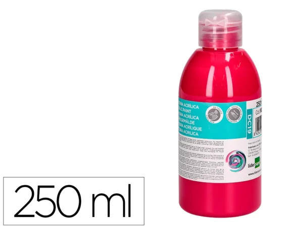 Pintura acrilica liderpapel frasco de 250 ml magenta - Image 1