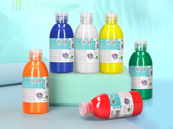 Compre Tinta Acrílica Liderpapel 250ml . Cor vibrante, secagem rápida e alta cobertura em madeira, tela e cerâmica. Ideal para os seus projetos de arte