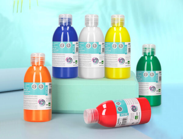 Compre Tinta Acrílica Liderpapel 250ml . Cor vibrante, secagem rápida e alta cobertura em madeira, tela e cerâmica. Ideal para os seus projetos de arte