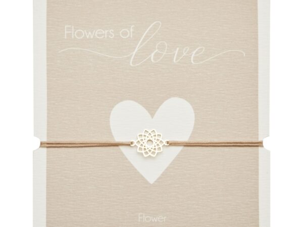 Pulseira-"Flores do amor"- ouro -flor