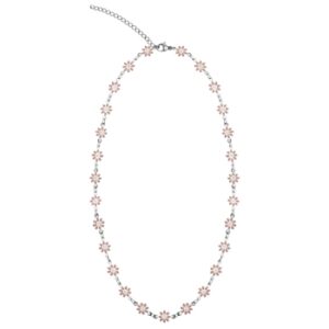 Colar-"Flower Power"-aço inoxidável-rosa - Image 2