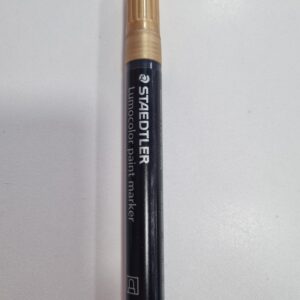 Marcador acrílico Lumocolor ouro - Image 1