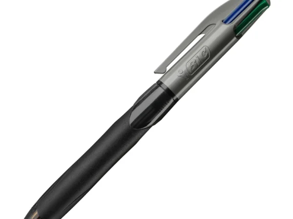 Esferografica bic quatro cores com grip core preto ponta 1,3 mm. - Image 1