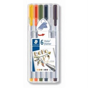 Marcadores Staedtler Fineliner Triplus Boho cx 6 unid - Image 3
