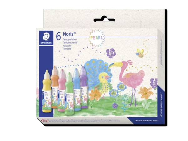Tintas Tempera Noris Pearl 6x75ml Staedtler - Image 1