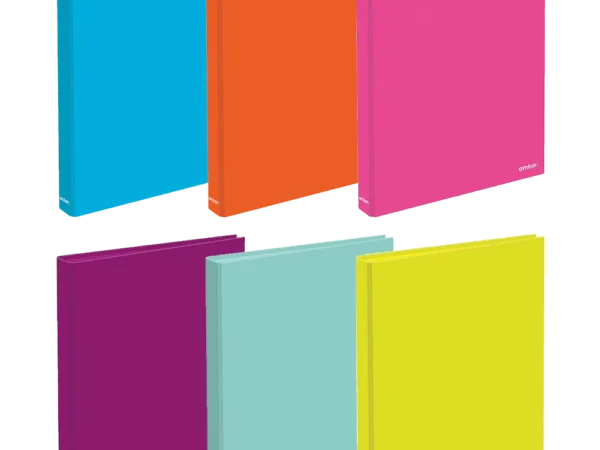 Pasta A5 2 Argolas Ambar Cores Sortidas - Image 1