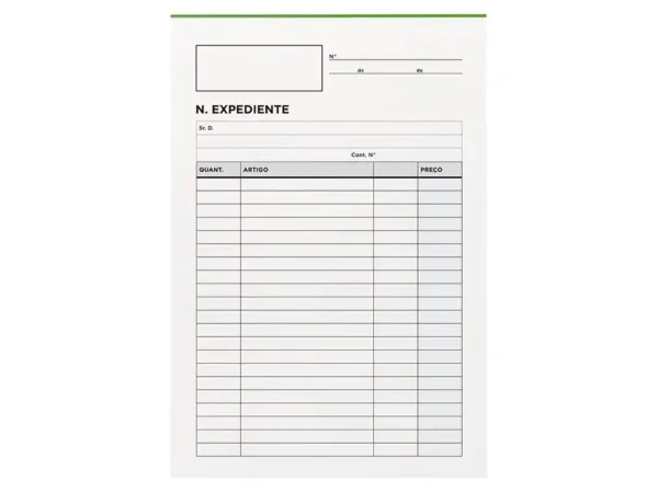 Bloco expediente duplicado 215x155 mm - Image 2