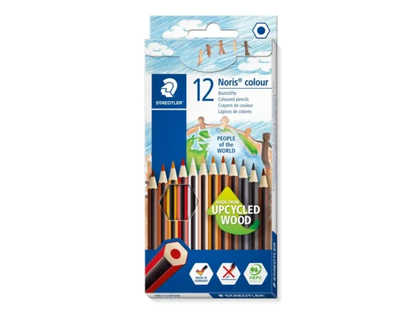 Lápis de cor Noris colour 185 em madeira reciclada