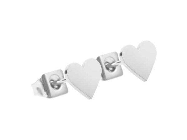 Brincos de pressão Coração - Image 2