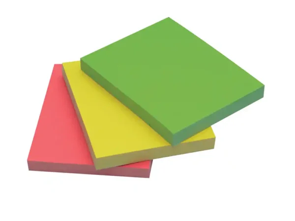 BLOCO DE NOTAS ADESIVAS FLUORESCENTE 38 X 51 MM - Image 2
