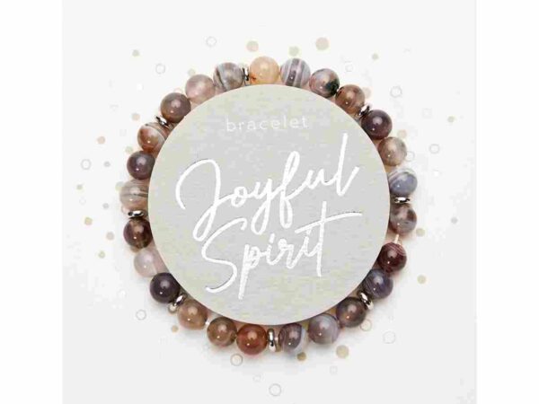 Pulseira - "Espírito Alegre" - Ágata-Botsuana